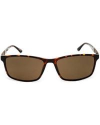 Chesterfield - Tortoiseshell-Effect Rectangle-Frame Sunglasses - Lyst