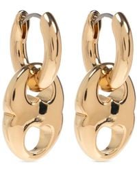 Tory Burch - Earrings With Engraved Logo - Lyst