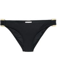Heidi Klein - Textured-Tone-Hardware Bikini Bottoms - Lyst