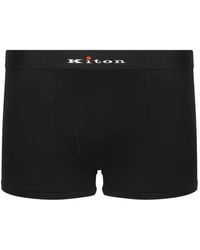 Kiton - Logo-Waistband Boxers - Lyst