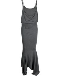 The Attico - Kleid Mit Asymmetrischem Saum - Lyst