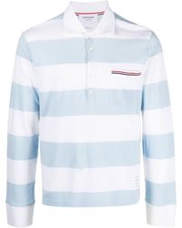 Thom Browne - Striped Polo Shirt - Lyst