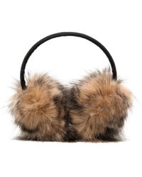 Unreal Fur - Leopard Print Faux-Fur Earmuffs - Lyst
