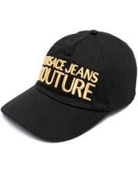 Versace Jeans Couture - Baseballkappe Mit Metallic-Logo - Lyst