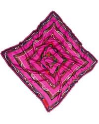 PUCCI - Mixed-Print Jacquard Carre Scarf - Lyst