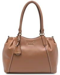 Liu Jo - Logo-Plaque Tote Bag - Lyst