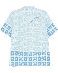 Sandro - Overhemd Met Bloemenprint - Lyst