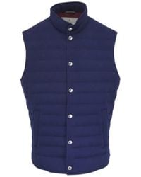 Brunello Cucinelli - Buttoned Quilted Waistcoat - Lyst