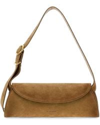 Jil Sander - Mini Cannolo Suede Crossbody Handbag - Lyst