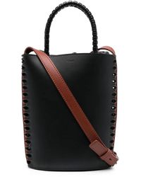 Chloé - カラーブロック レザーバケットバッグ - Lyst