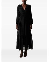 ViCOLO - Wrap-Style Tiered Dress - Lyst