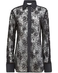 Fleur du Mal - Juliet Lace Button Shirt - Lyst