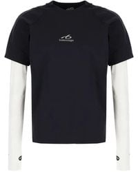 Balenciaga - Logo-Print Raglan-Sleeve T-Shirt - Lyst