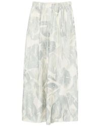 Alysi - Patterned Straight Trousers - Lyst