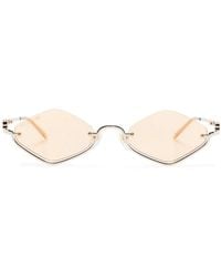 Gucci - Half-Rim Geometric-Frame Sunglasses - Lyst