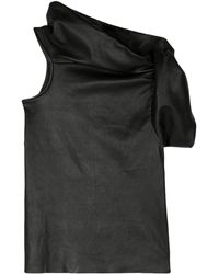 Rick Owens - Top Banded T asimmetrico - Lyst