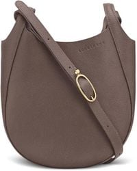 Longchamp - Small Le Foulonné Leather Cross Body Bag - Lyst