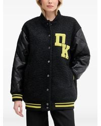 DKNY - Quilted-Sleeve Boucle Jacket - Lyst
