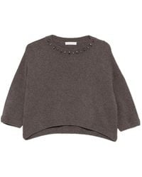 Liviana Conti - Crystal-Embellished Sweater - Lyst