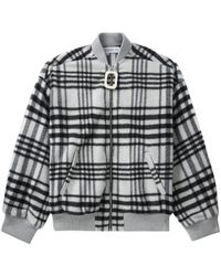 JW Anderson - Checked Zipped Bomber Jacket - Lyst