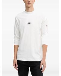 ARMANI EXCHANGE - Logo-Print Long-Sleeve T-Shirt - Lyst