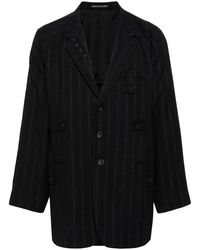 Yohji Yamamoto - Pinstriped Single-Breasted Blazer - Lyst