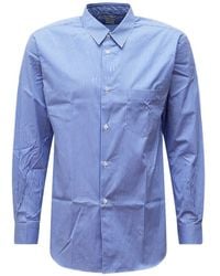 Comme des Garçons - Forever Button-Down Striped Cotton Shirt - Lyst