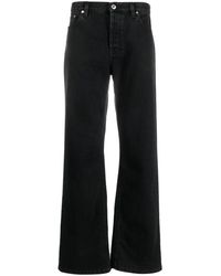 Lanvin - Straight-Leg-Jeans mit Logo-Patch - Lyst