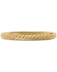 David Yurman - 18Kt Sculpted Cable Bangle Bracelet (6.2Mm) - Lyst