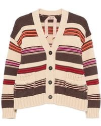 N°21 - Striped-Pattern Cardigan - Lyst