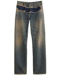 Maison Margiela - Distressed Denim Jeans - Lyst