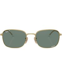 Ray-Ban Square-frame Tinted Sunglasses in Green | Lyst