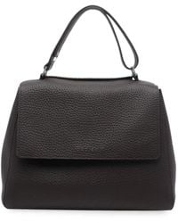Orciani - Midi Sveva Leather Shoulder Bag - Lyst