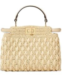 Fendi - Mini Peekaboo Tote Bag - Lyst
