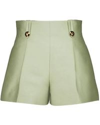Zimmermann - Luna Wool Silk Tailored Short - Lyst