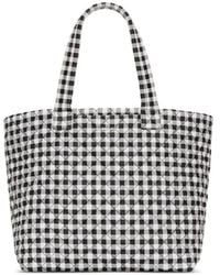 MZ Wallace - Large Metro Deluxe Gingham Quilted Tote Bag - Lyst