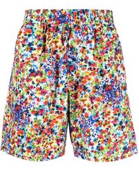 DSquared² - Pantalones cortos de deporte con estampado floral - Lyst