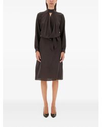 Kiton - Silk Midi Dress - Lyst