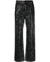 Karl Lagerfeld - アニマルパターン ストレートジーンズ - Lyst