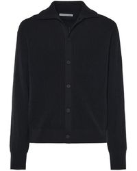 Studio Nicholson - Ribbed-Knit Button-Up Cardigan - Lyst