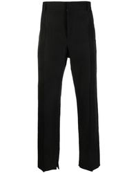 Loewe - Pressed-crease Linen Tailored Trousers - Lyst