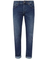 Dondup - George Faded-Effect Slim-Fit Jeans - Lyst