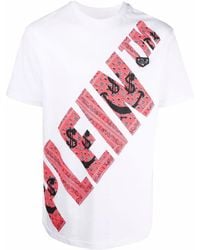 Philipp Plein - T-Shirt Met Ronde Hals En Print - Lyst