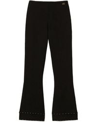 Twinset - Flared Broek Verfraaid Met Stras - Lyst