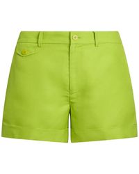 Ralph Lauren - Pleated Turn-Up Shorts - Lyst