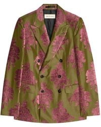Dries Van Noten - Double-Breasted Blazer - Lyst