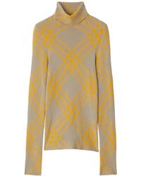 Burberry - Karierter Pullover - Lyst
