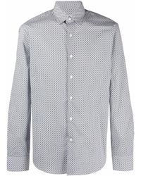 Ferragamo - Overhemd Met Print - Lyst