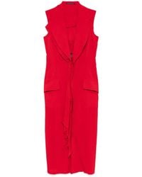 Yohji Yamamoto - Draped Sleeveless Dress - Lyst
