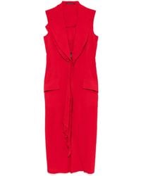 Yohji Yamamoto - Draped Sleeveless Dress - Lyst